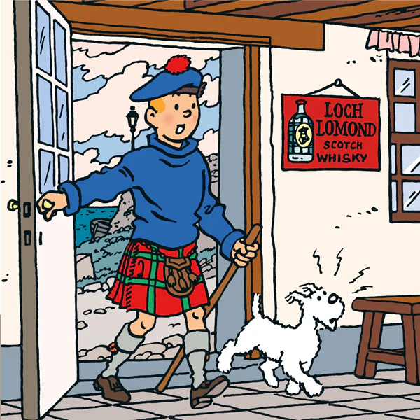 Tintin Black Island Figure in a Kilt - Image 3